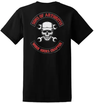 Sons of Arthritis WORKS SUCKS CHAPTER Tee (Black)