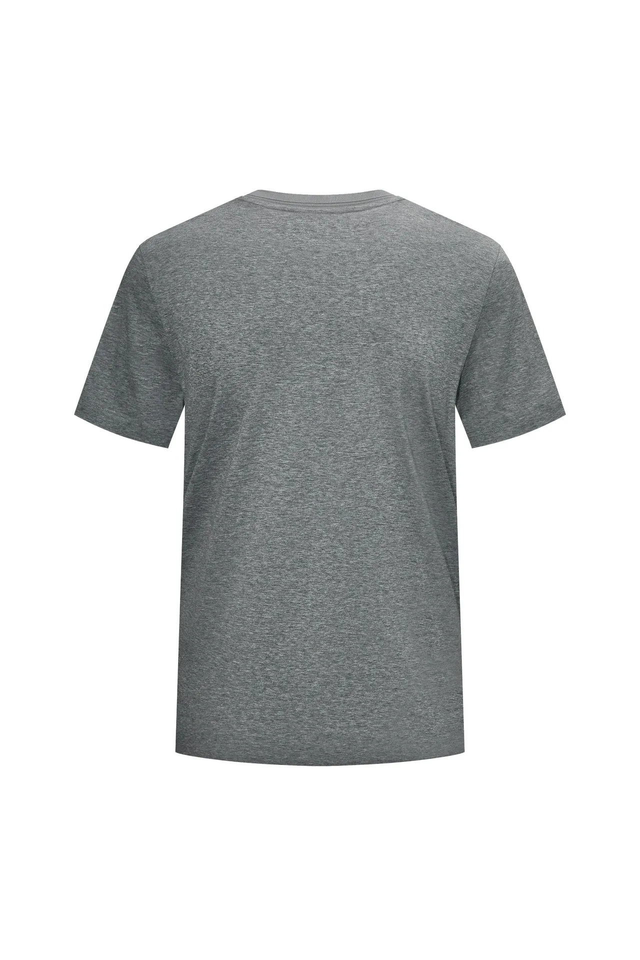 Super Soft Mercerized Cotton High Crew Neck Basic Logo Tee in Smart Fit