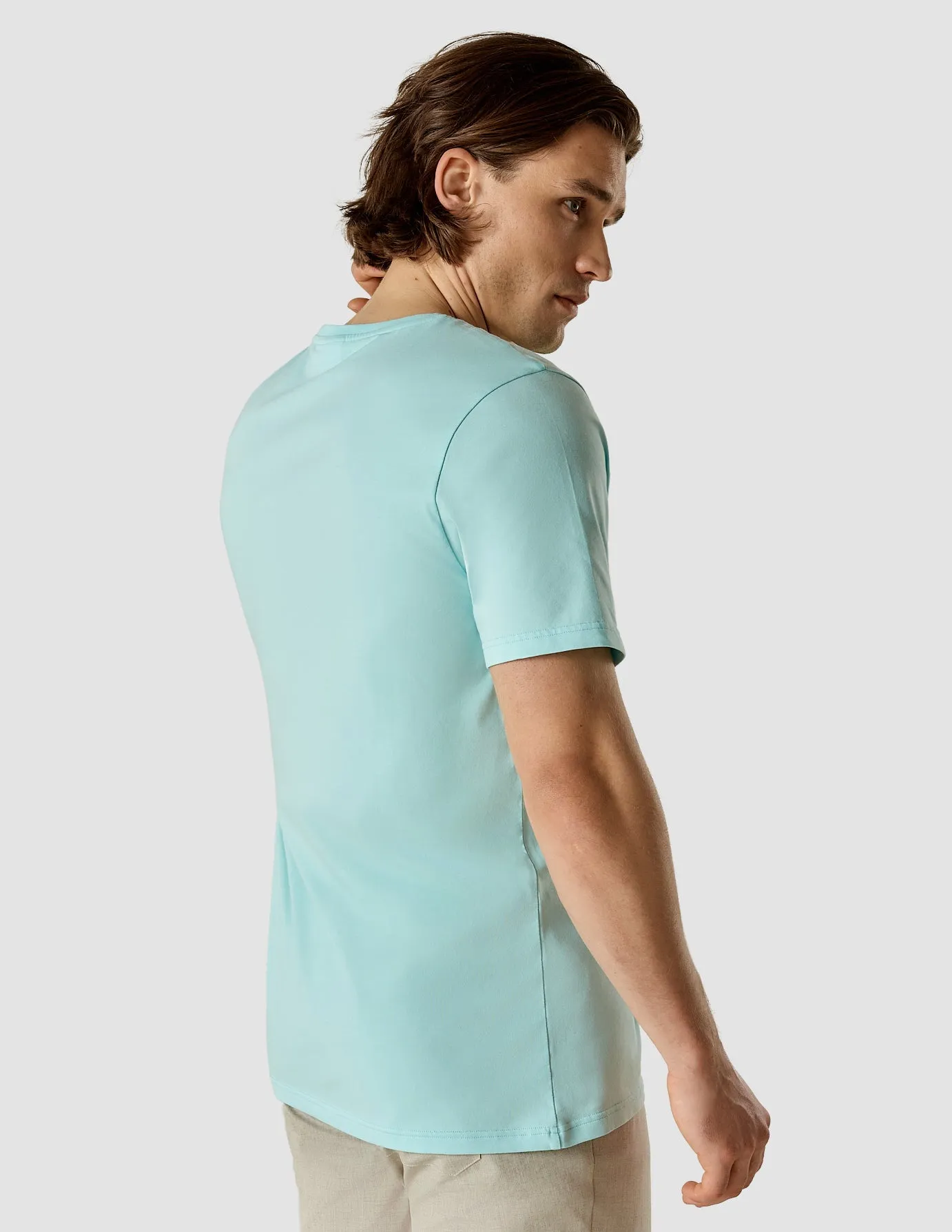 Supima T-shirt Aqua