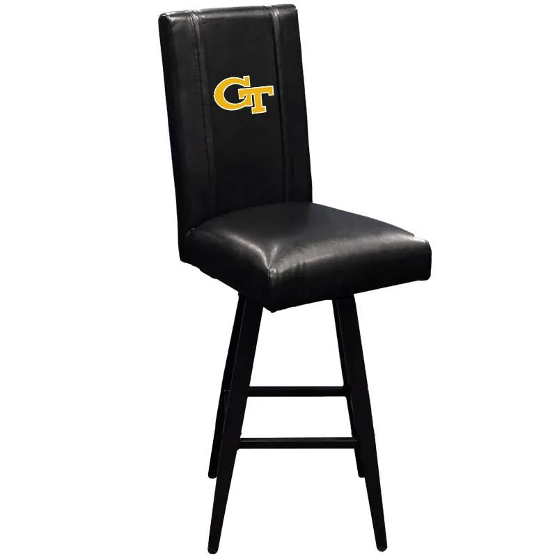 Swivel Bar Stool 2000 with Georgia Tech Yellow Jackets Block GT Logo