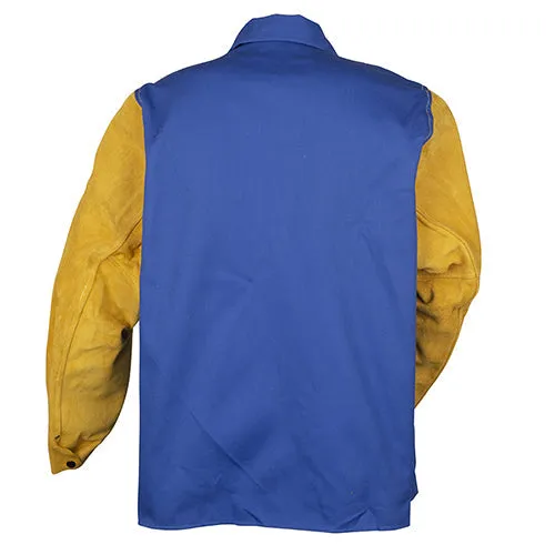 Tillman 30" Blue Welding Jacket with Leather Sleeves - 9230