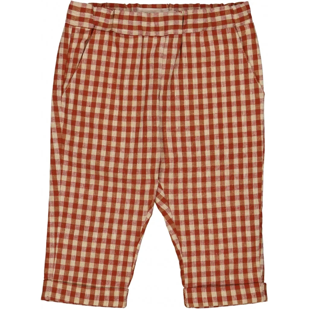 Trousers Lars - sienna check