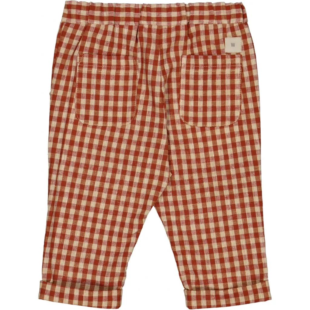 Trousers Lars - sienna check