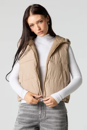 Veste bouffante doublée de Sherpa