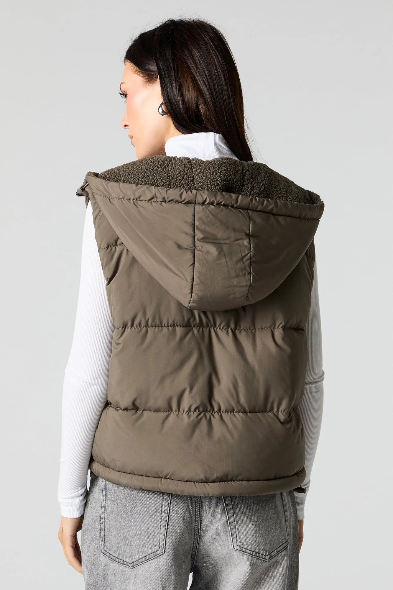 Veste bouffante doublée de Sherpa