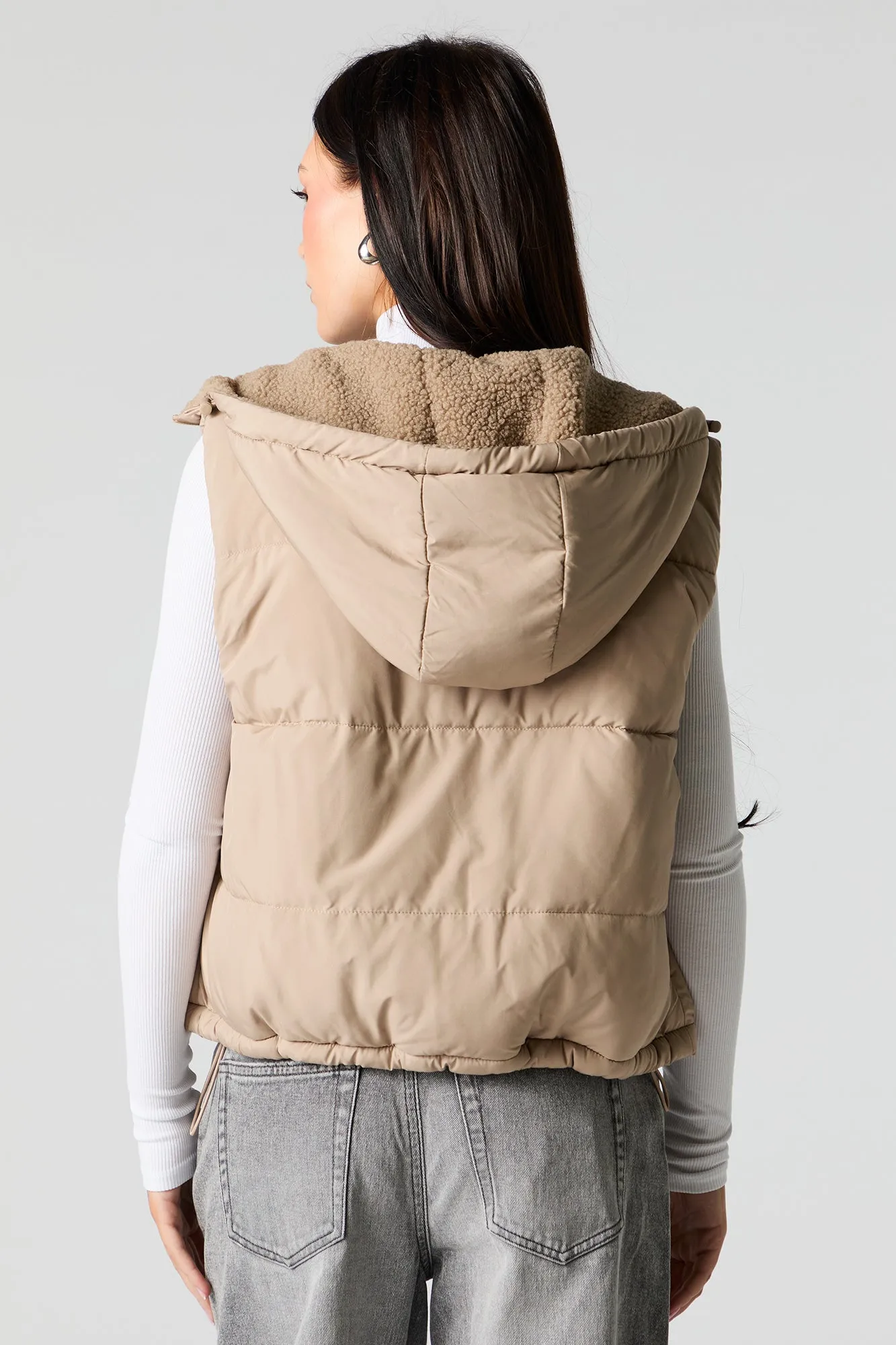 Veste bouffante doublée de Sherpa