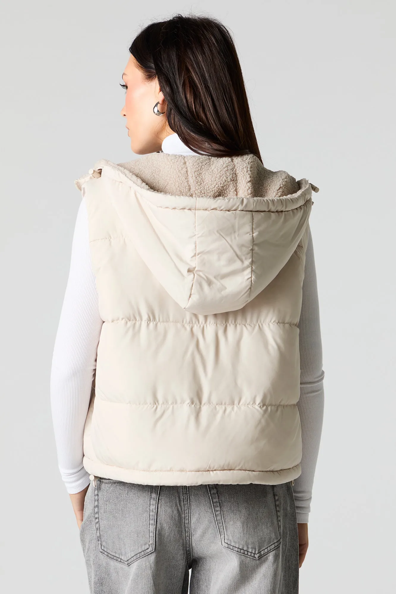 Veste bouffante doublée de Sherpa