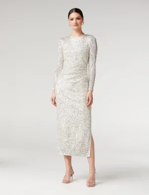 Winona Sequin Column Midi Dress