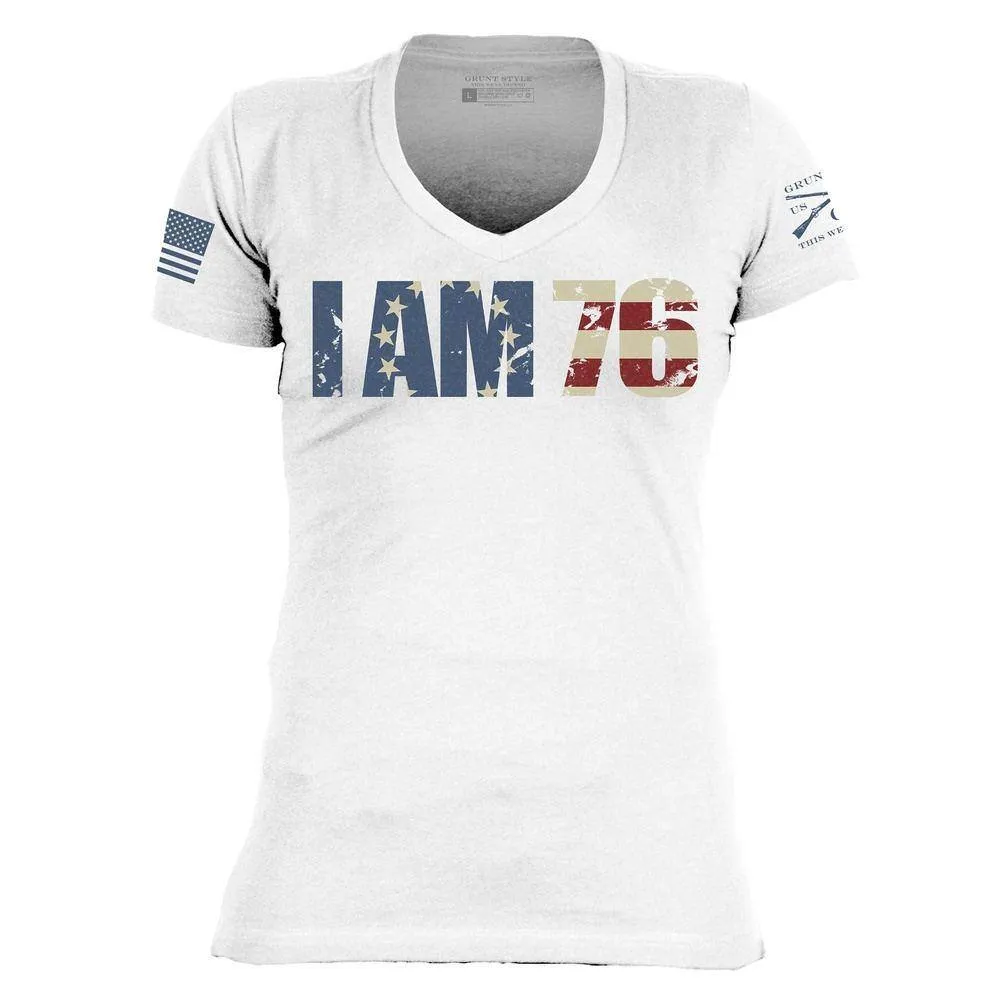 Women's I AM 76 V-Neck - White