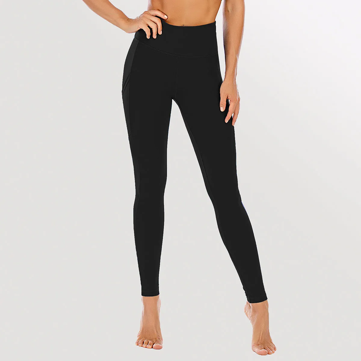 Women's Nabtos® Performance Activewear Yoga High-Waisted Leggings-Black