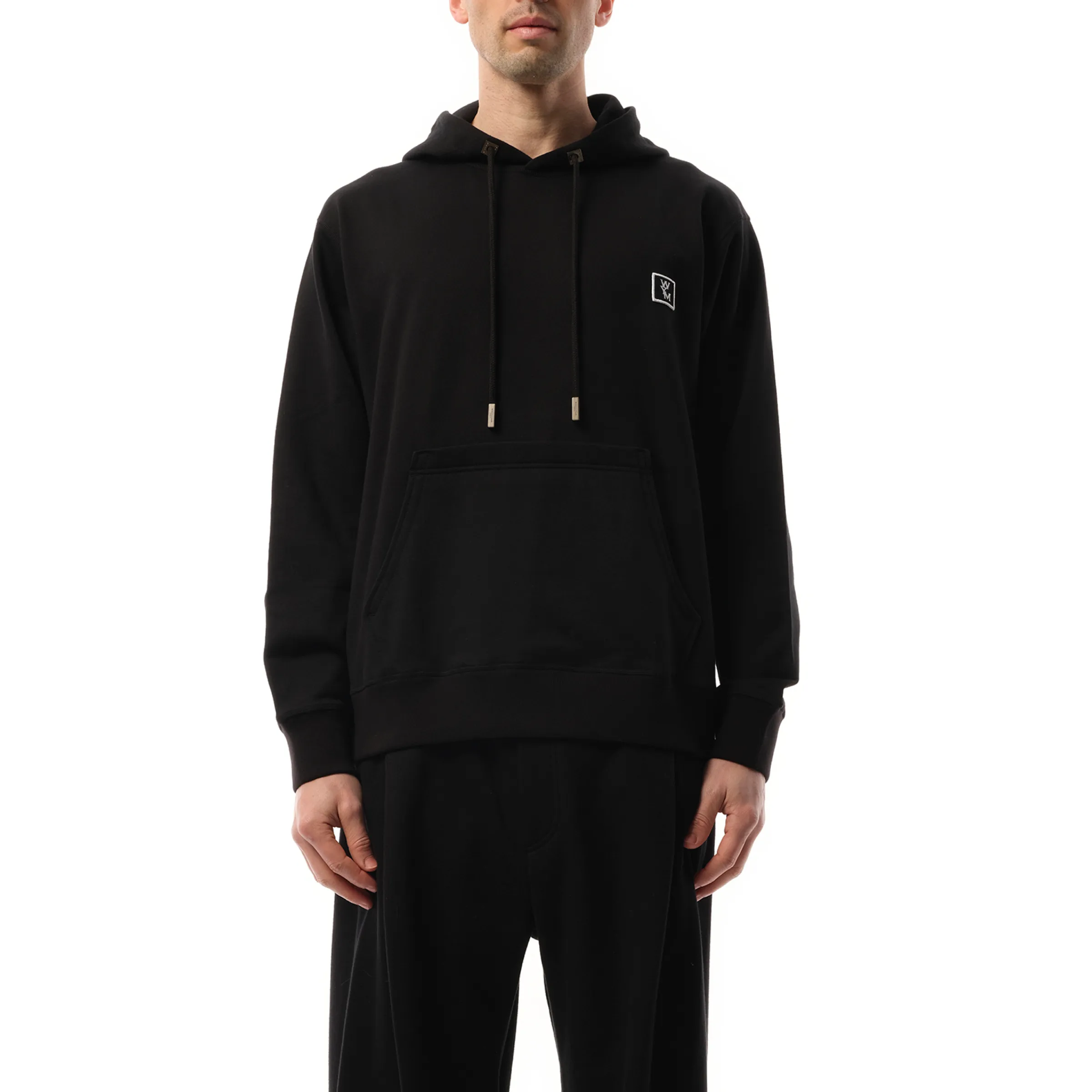 WYM Patch Hoodie in Black